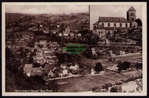 162425 AK Wintersdorf Sauer Ralingen Bez. Trier1938 Kirche Turm Karolingerzeit