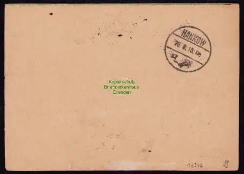 B18946 Postkarte DR Deutsches Reich 1929 1. Deutscher Katapultflug Hankau China