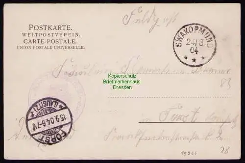 B18966 Ansichtskarte DSW Afrika Deutsch Südwest 1904 Gr. Windhoek Swakopmund