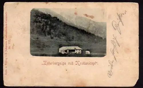 46980 AK Esterbergalpe mit Krottenkopf Eschenlohe 1900