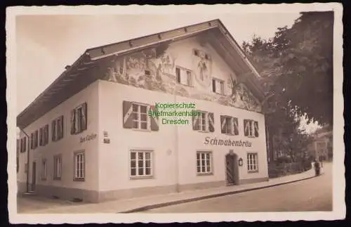 172418 AK  Bad Reichenhall um 1960 Gasthaus Schwabenbräu Wenninger Biere