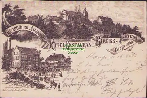 161125 AK Camp bei Moers 1897 Hotel Restaurant Zur schönen Aussicht