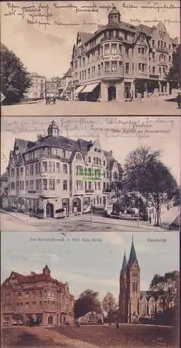 161214 3 AK Osnabrück Herrenteichstrasse 1912 Wiener Cafe Herrenteichswall Brunn