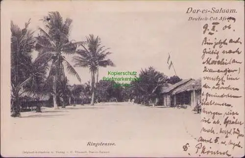 161054 AK Dar es Salaam 1906 Deutsch-Ostafrika Ringstrasse Kunstverlag Vincenti