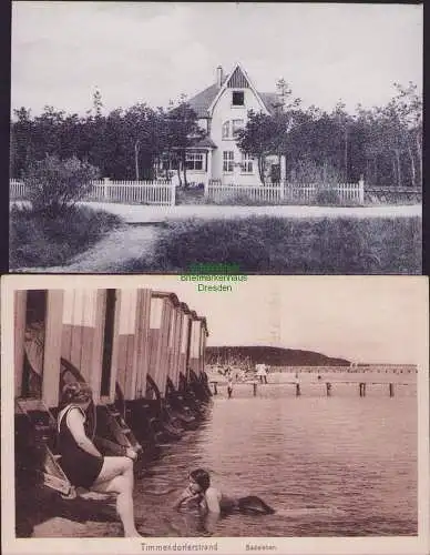 160970 2 AK Timmendorferstrand Badeleben Seevilla Daitz Lübeck Strandallee 73