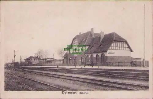 157480 AK Eickendorf (Oebisfelde-Weferlingen) um 1920 Bahnhof