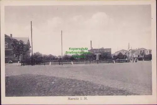 157295 AK Marnitz Ruhner Berge 1925 Panorama am Bahnhof