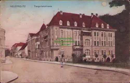 157281 AK Neustrelitz Tiergartenstrasse Feldpost 1916