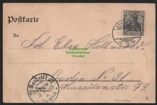 151710 AK Litho Berlin Spandau Etablissement Carlshof Heidelberger Fass 1905