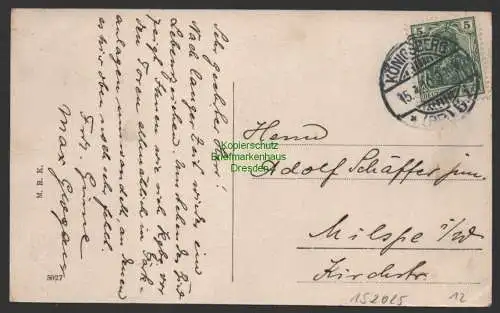 152025 AK Königsberg Opr. 1910 Am Zwillingsteich an der Hammerschmiede