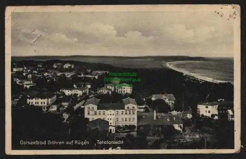 150878 AK Ostseebad Göhren Rügen Totalansicht 1936