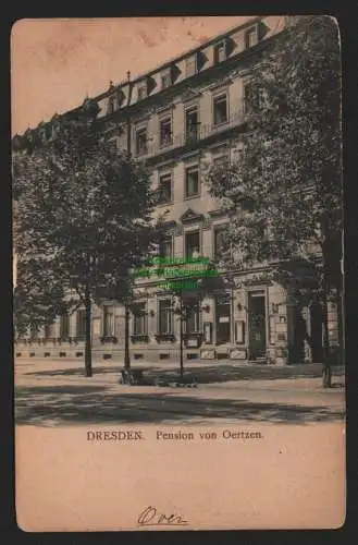 148957 Ansichtskarte Dresden um 1910 Pension von Oertzen