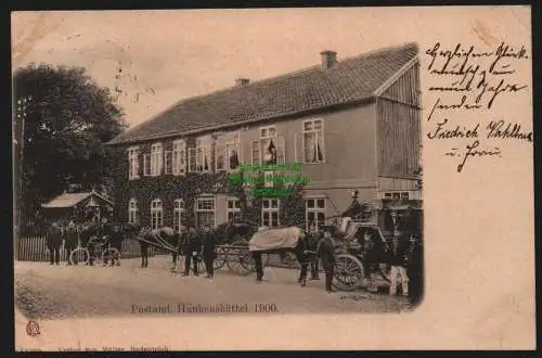 148763 Ansichtskarte Hankensbüttel Postamt 1900 1.1.1901 Aushilfsjahreszahl