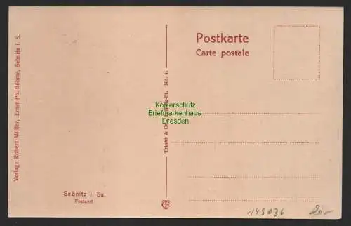 149036 AK Sebnitz Sa. um 1910 Postamt Künstlerkarte