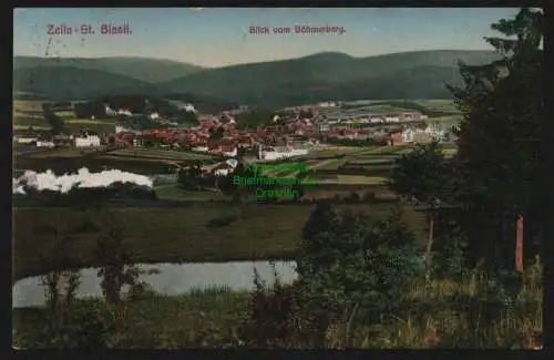 148694 AK Zella St. Blasii Zella-Mehlis Blick vom Böhmerberg 1915