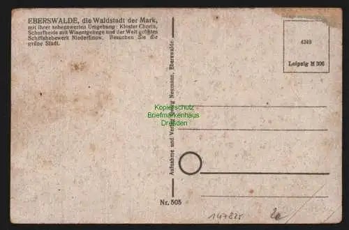 147825 AK Waldstadt Eberswalde um 1940 Luftbild