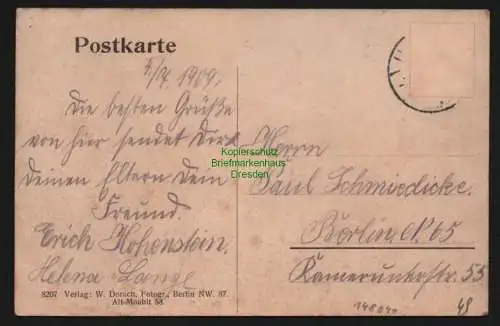 148040 AK Banzendorf Lindow Mark Brunow`s Gasthaus Kirche Dorfstraße 1909