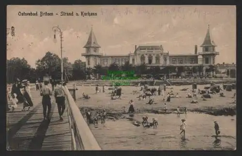 147491 AK Ostseebad Brösen Strand Kurhaus 1922