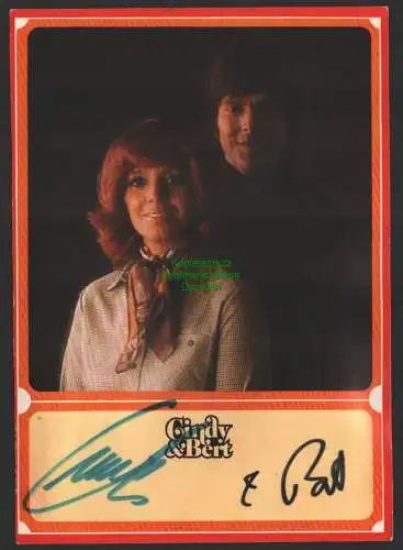 147399 Ansichtskarte Autogrammkarte DDR 1979 Cindy & Bert Polydor