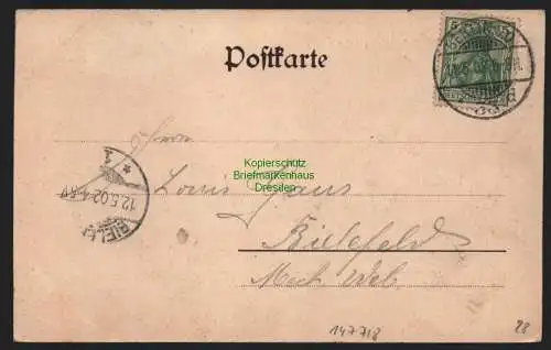 147718 AK Treptow bei Berlin 1902 Restaurant Kegler Schlösschen R. Hohlwein