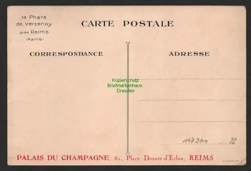 147301 AK Champagne du Phare Joseph Goulet Maison Fondee en 1909 Reims