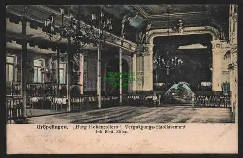 147759 Ansichtskarte Gröpelingen Bremen 1905 Burg Hohenzollern Vergnügungs Etablissement