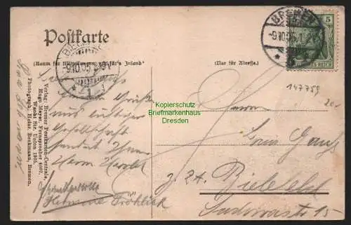 147759 Ansichtskarte Gröpelingen Bremen 1905 Burg Hohenzollern Vergnügungs Etablissement