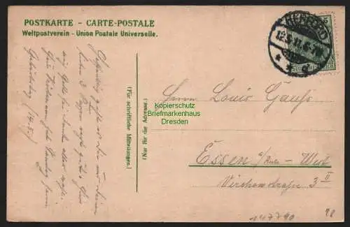 147740 AK Litho Spenhge i. Westf. 1911 Gasthof zum Deutschen Kaiser Bahnhof