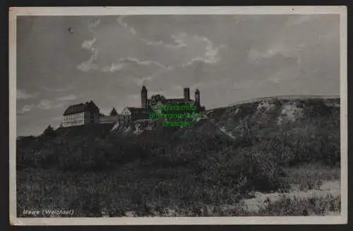 147632 Ansichtskarte Mewe Weichsel Gniew Westpreußen 1941 Ordensburg