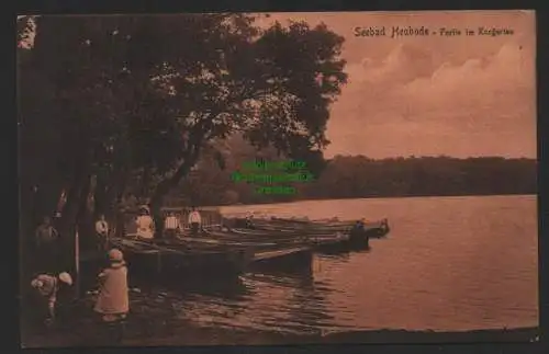 147490 AK Seebad Heubude Bootsanleger im Kurgarten 1912