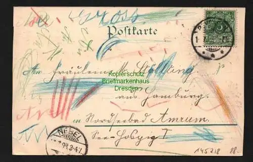 145218 AK Medingen Litho 1898 Curhotel zum Riebsel Kloster An der Mühle Pension