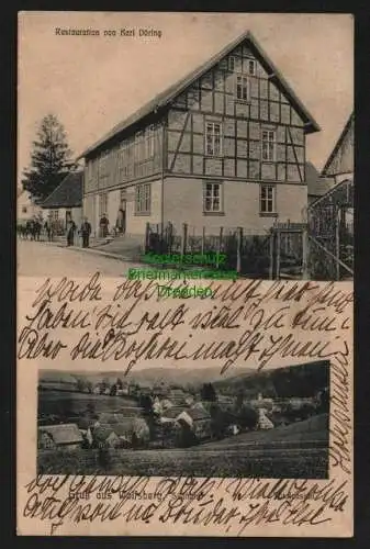 145114 AK Wolfsberg Südharz Sangerhausen 1913 Restauration Gasthaus Karl Döring