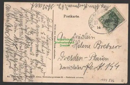 144976 AK Nieder-Reichenau 1907 Bahnpost Zittau - Reichenau Sachs.