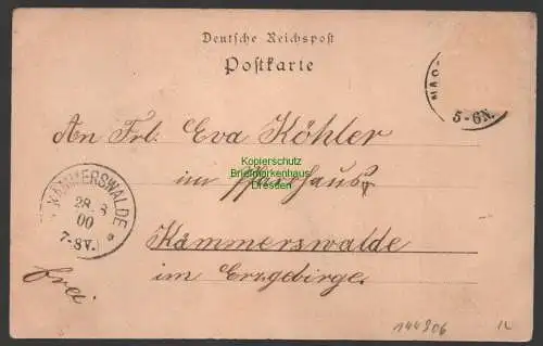 144906 AK Nassau Erzgebirge 1900 Schuhwaren Lager Fischer