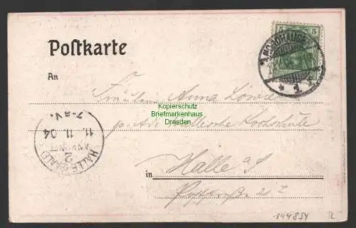 144854 AK Nordhausen 1904 Gruss vom Märtensobend zu Nordhusen Mundart