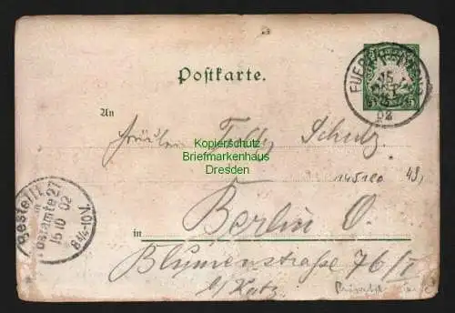 145180 AK Litho Fürther Kirchweih Festkarte 1902 Privatganzsache Bayern