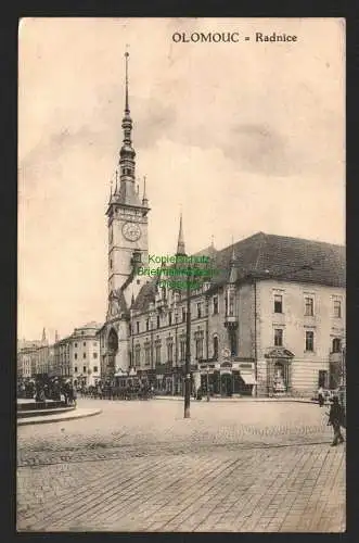 144157 Ansichtskarte Olmütz Olomouc Radnice Rathaus 1919