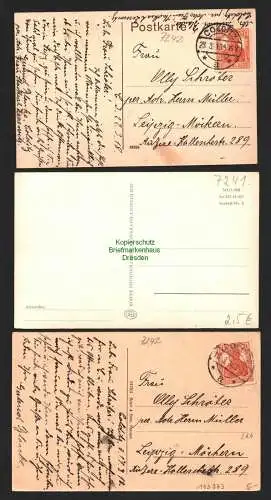 143973 3 AK Colditz Mulde Schloss 1919 Markt Krankenhaus Altersheim Schlossgasse