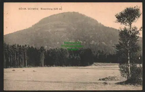 144185 AK Böhmische Schweiz Rosenberg 620 m um 1910