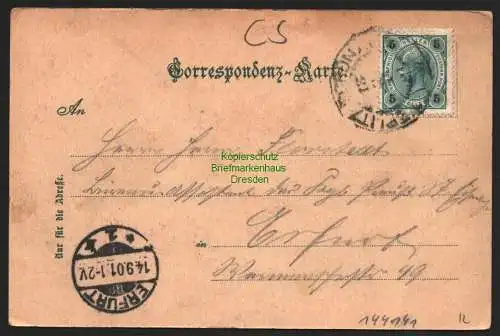 144141 AK Eichwald bei Teplitz 1901 Kaltwasser Heilanstalt