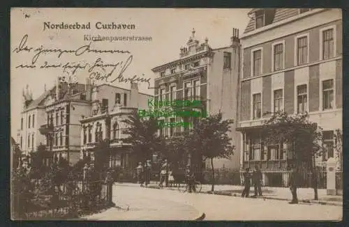 137939 AK Nordseebad Cuxhaven Kirchenpauerstrasse 1914 Feldpost