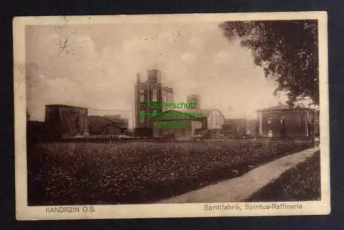 135691 AK Kedzierzyn Kandrzin Sprittfabrik Spiritus Raffinerie 1928