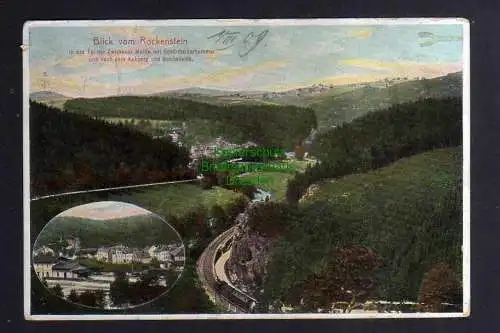 131973 AK Schönheiderhammer  Blick vom Rockenstein 1909