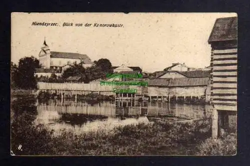 130972 AK Miedzyrzecz Meseritz 1916 Feldpost Blick von der Konorowkastrasse