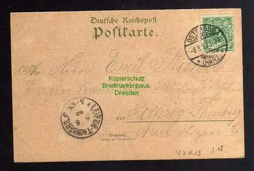 127019 AK Riefensbeek Harz Litho 1898 Gast- und Logirhaus Klapprodt Hanskühnen