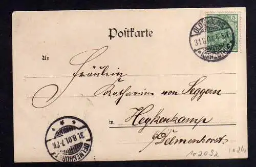 102092 AK Litho Hatten 1901 Kösels Gasthaus Hatterholz Reiherkolonie Up de Heid