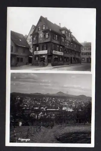 102309 Ansichtskarte Göppingen um 1930 Bahnhof Fotokarte Radio Zentrale Förster