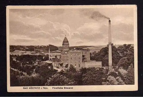 102317 Ansichtskarte Bad Köstritz Thüringen Fürstliche Brauerei 1917