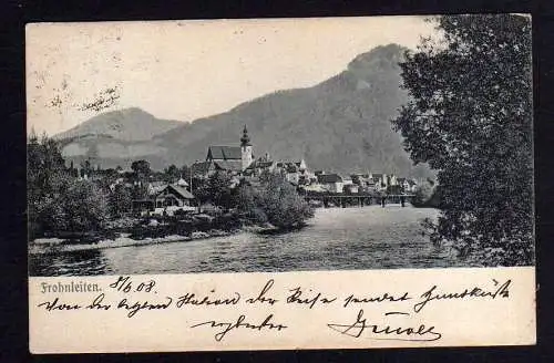 101672 Ansichtskarte Frohnleiten Steiermark 1908