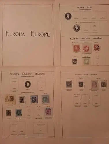 B50098a seltener Vordruck von 1900 Ganzsachenausschnitte Teil Europa 90 Seiten